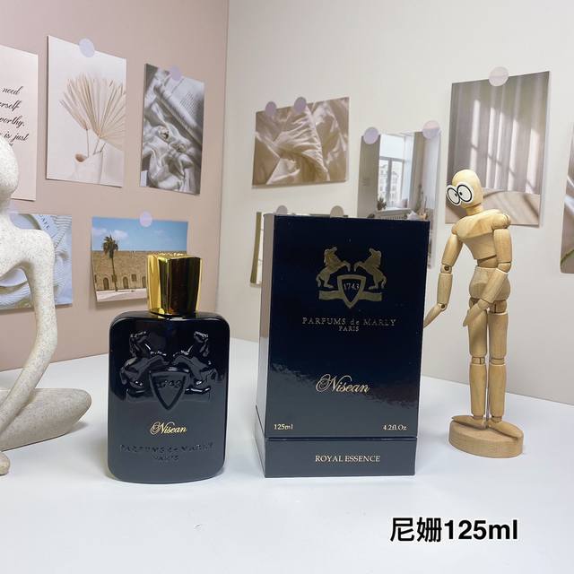高端品质 130 玛丽之香尼姗125Ml parfums De Marly Nisean, 2016 品牌：瑪麗之香 属性：中性香 香调：辛辣东方调 前调：粉红