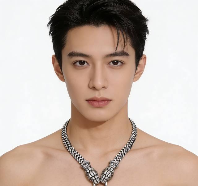 古驰项链双蛇头最新款链条档次更高明星同款Anger Forest系列双G戒指环古驰项链 细节对版做旧处理 非市面亮面版型 这款一直在出 古驰里面热卖款 非常好搭