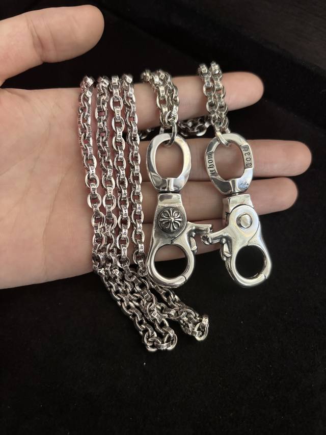 克罗字母双扣裤链包包链