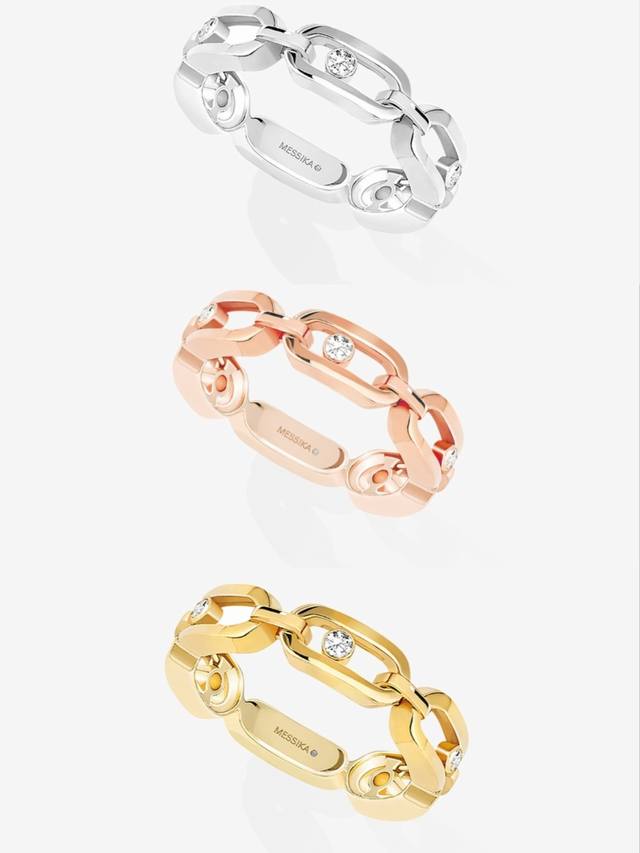 Messika梅西卡戒指钻石多圈戒指Size678 戒指