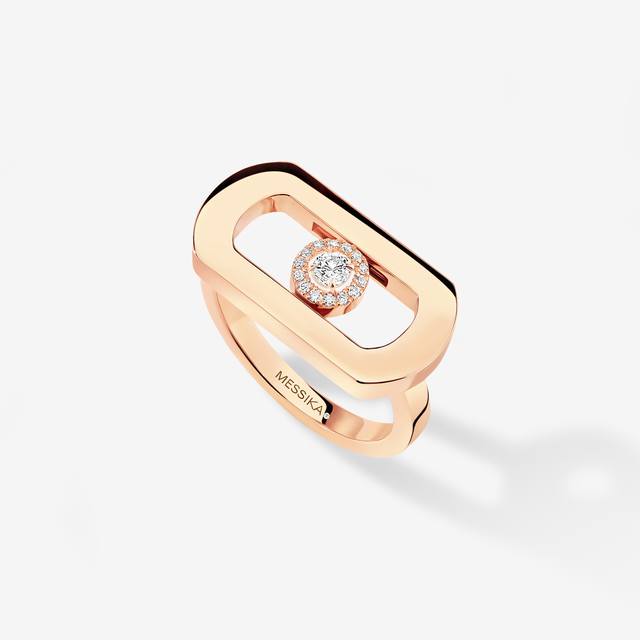 Messika梅西卡戒指全新My Move系列打破常规滑动钻石展现多选可能性将滑动钻石搭配、丰富视觉层次、尽显你的独属美学亚金电镀厚金三色Size678