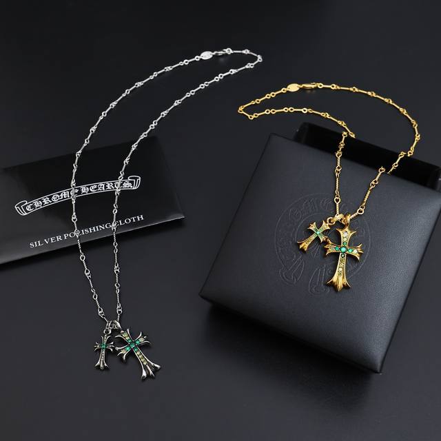 太帅爆了最新款克罗心 不爆不发 厂家直销 原版一比一复刻 克罗心项链