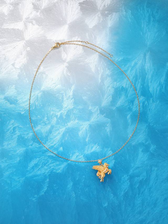 我们出品 量大咨询客Fu 彩宝系列-飞马项链 通体925纯银耐磨保色度行业最新配方优金电镀！人无我有！对标高级珠宝工艺！全部是一致真金真钻的做法，一般只有在高级