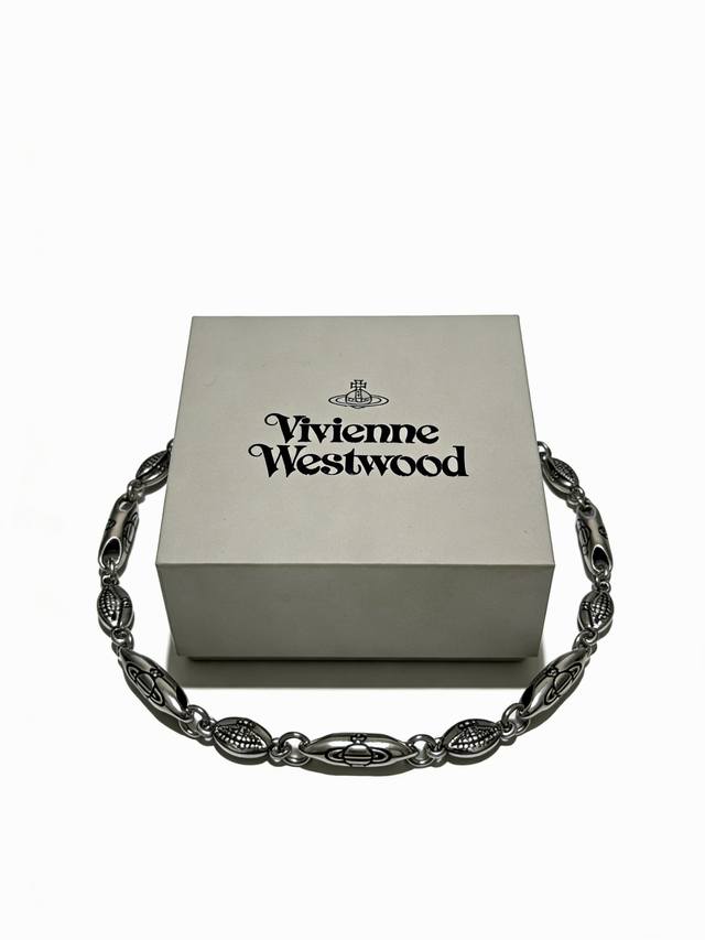 高品质西太后专柜精工版本泰银风格手链 明星同款 复古做旧风 原版复刻 纯手工打造 ～正品开模潮流时尚必备 男女均可佩戴 情侣款同款 摇滚朋克泰银风格 复古元素