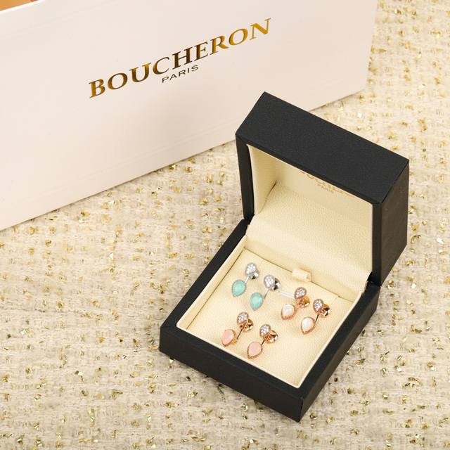 208484 我们出品 水滴耳环 可订做真金真钻18K金版本，一样Zp开发的量大咨询客Fu Serpent BohèMe耳环 经典而现代，水滴形装饰铺镶钻石，环