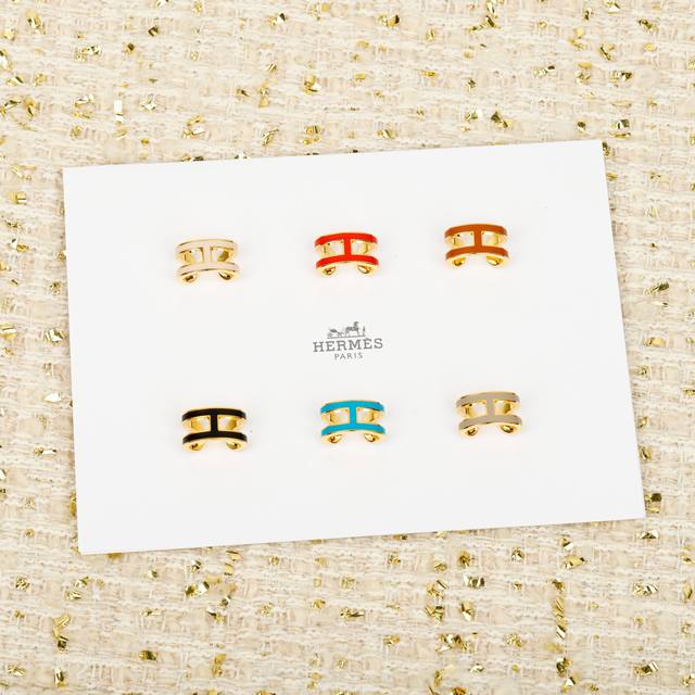 250846 我们出品 Zp4160，爱马仕神仙新品量大咨询客Fu po H耳夹 26年最新款耳扣，美到窒息爱马仕的 po H系列Rocabar耳扣也太好看了吧