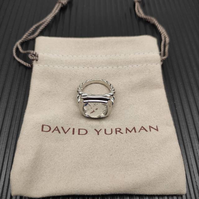 david Yurman 14Mm光身四方钻白钻戒指 戒指尺寸：美号，6-7-8-9，四个号 ￥ 编号 Dyjz-190