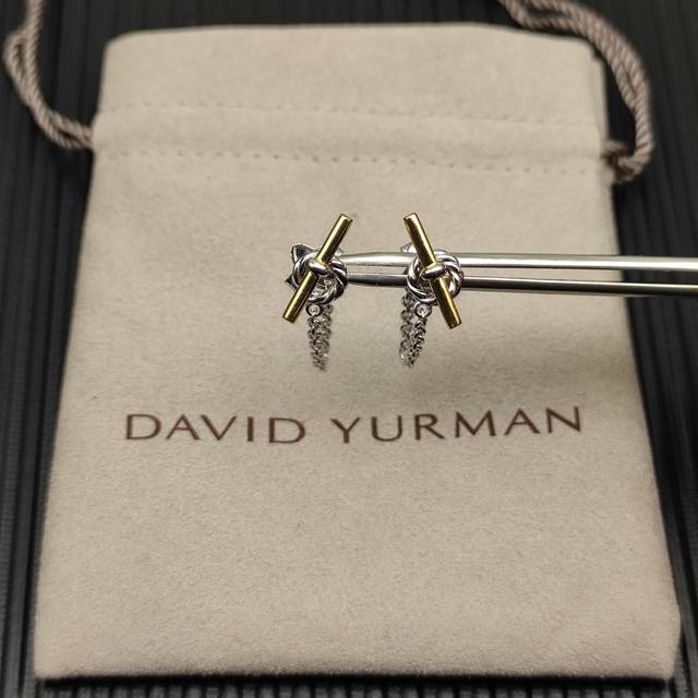 david Yurm 分色38.2Mm佩蒂特链饰耳环。￥ 编号Dyeh-170