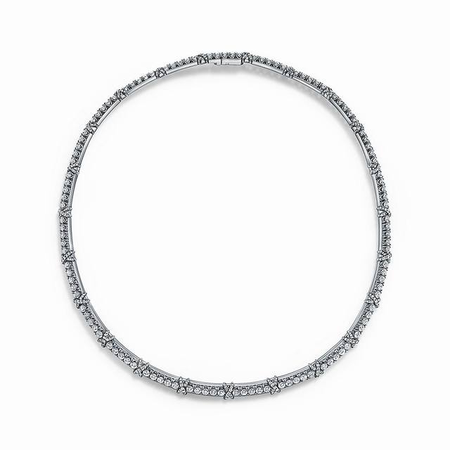 经典款超火爆Tiff蒂芙尼项链十六石系列项链Tiff Co钻戒火爆交叉项链精工镶嵌完美高大上 项链