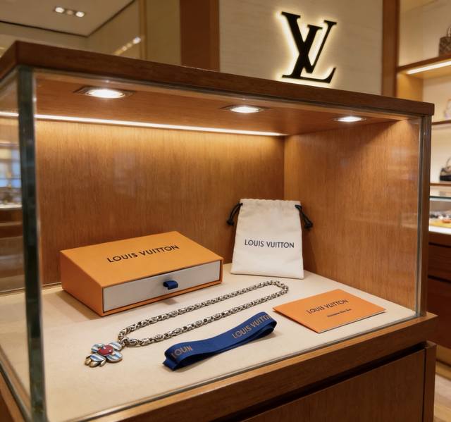 LV路易威登项链原单货专柜新款开模复古潮流时尚必备 男女均可佩戴 情侣款同款 摇滚朋克泰银风格 复古元素 潮流百搭 官网同款项链最新款链条档次更高明星经典款项链