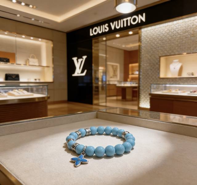 专柜精工版本 Lv路易威登多元素玛瑙泰银风格手链 明星同款 复古做旧风 原版复刻 纯手工打造 正品开模潮流时尚必备 男女均可佩戴 情侣款同款 摇滚朋克泰银风格