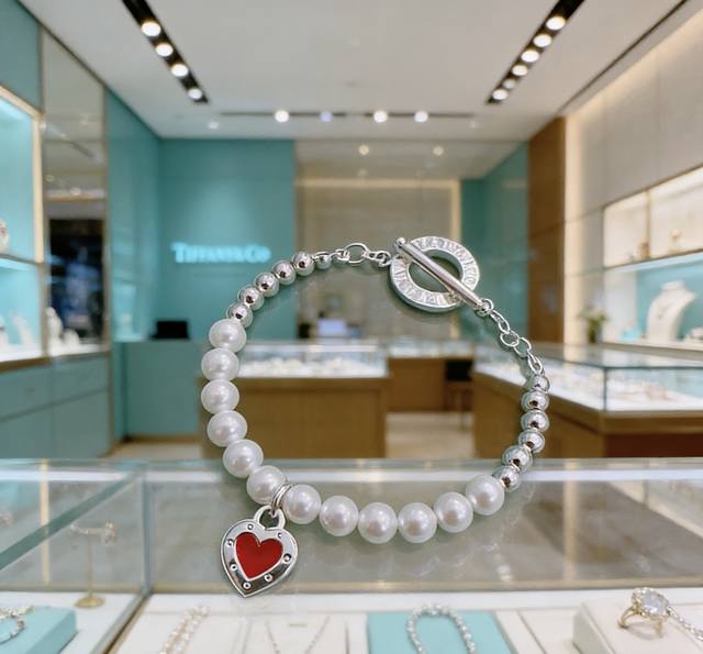 正品新款蒂芙尼手链 Tiffny&Co. 专柜精工版本 多元素玛瑙银风格手链 明星同款 复古做旧风 原版复刻 纯手工打造 正品开模潮流时尚必备 男女均可佩戴 情