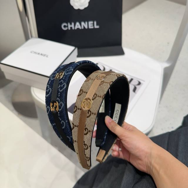 配包装盒Gucci 古奇 新款Gg发箍，时尚百搭，小仙女必备