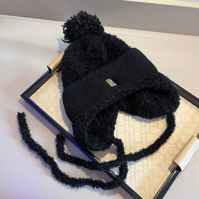 Loewe罗意威秋冬新款护耳帽，黑 卡其两色