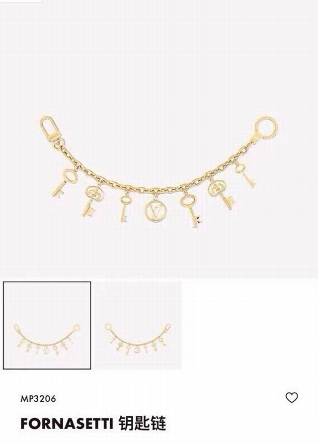 配图片原版包装 Louis Vuitton官网Mp4140 Fornasetti钥匙链。 这款包饰与钥匙扣由Nicolas Ghesquiere携手Fornas