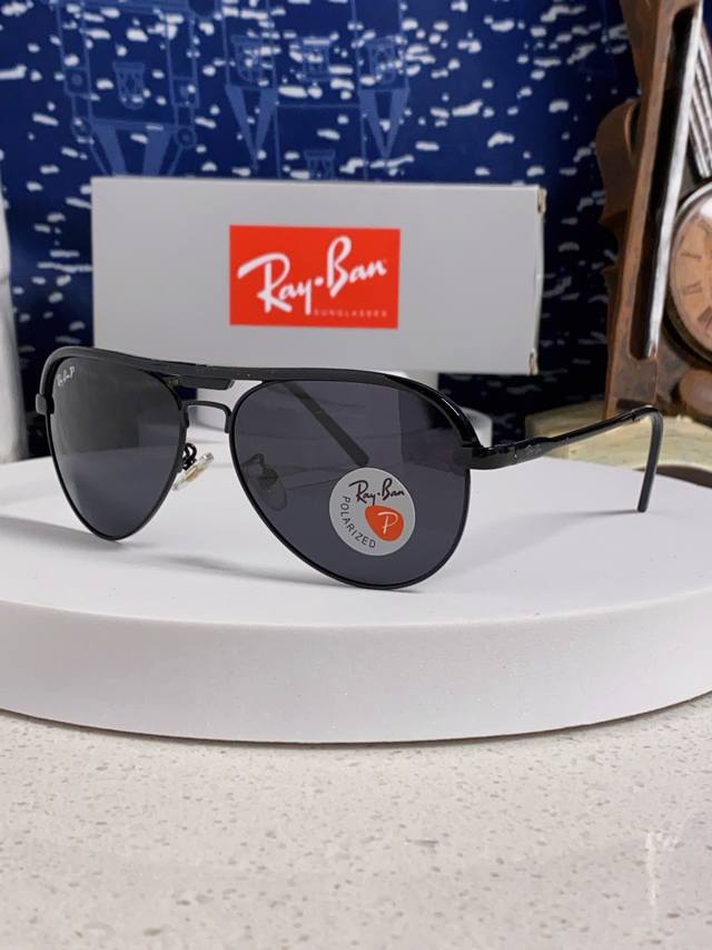 Rayban雷朋 2025新款偏光大框飞行员蛤蟆镜男士太阳镜开车大脸墨镜男高级感痞帅钓鱼 Rb3409