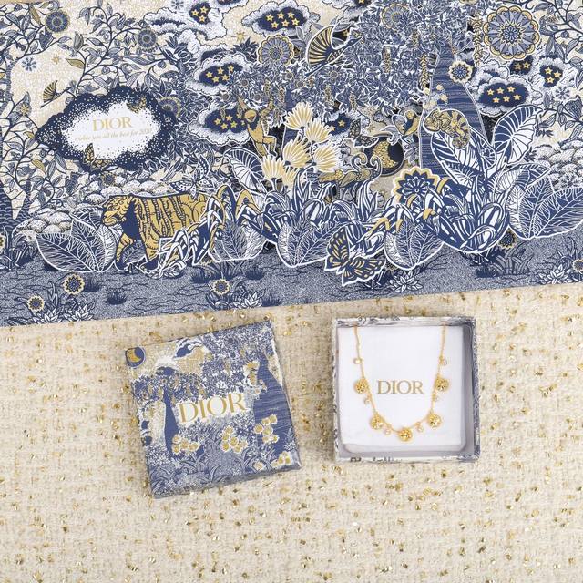 202873 我们出品 可订制18K真金真钻，同样只做对版货 Dior 罗盘玫瑰项链 维多利娅 徳卡斯特兰 Victoire De Castellane 设计的