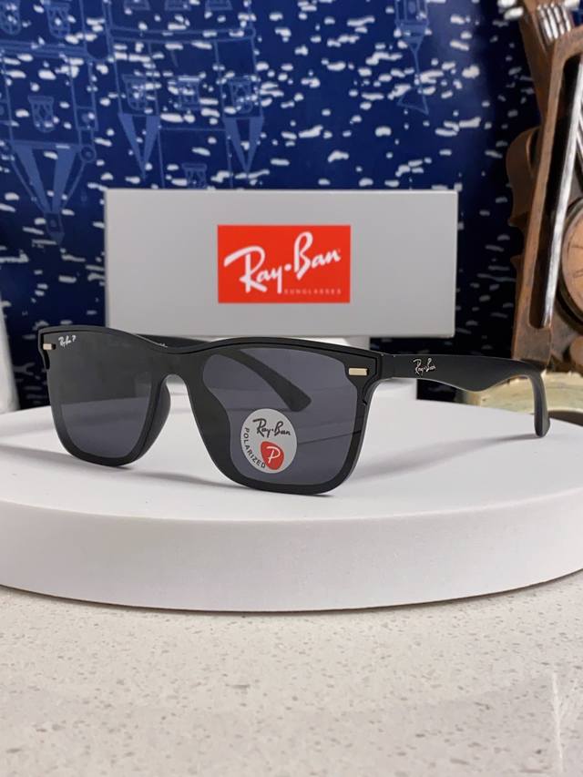 Rayban雷朋 2025新款同款开车墨镜太阳镜新款时尚潮流黑框复古男女遮阳镜 Rb4487p