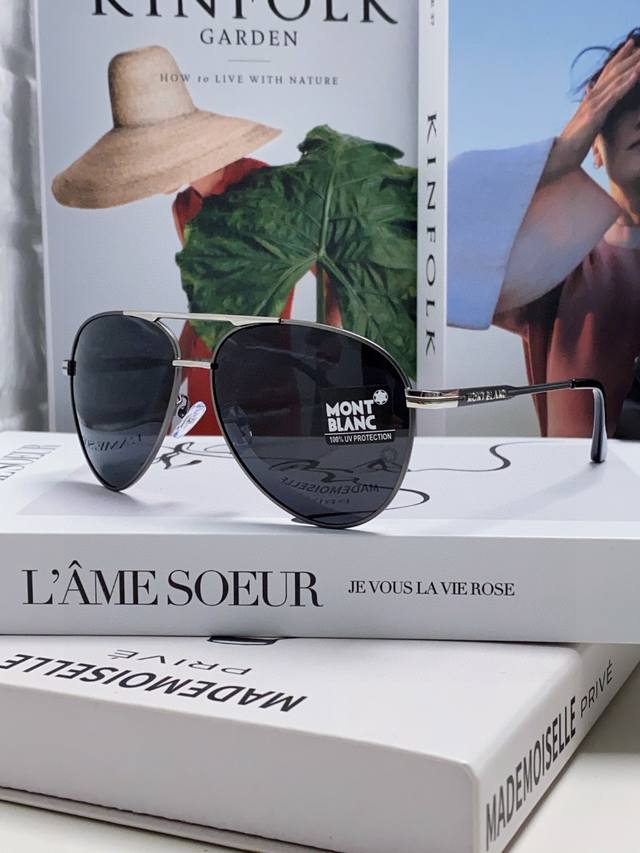 Montblanc万宝龙 2025新款男士偏光墨镜开车专用韩版防紫外线潮流太阳眼镜蛤蟆镜