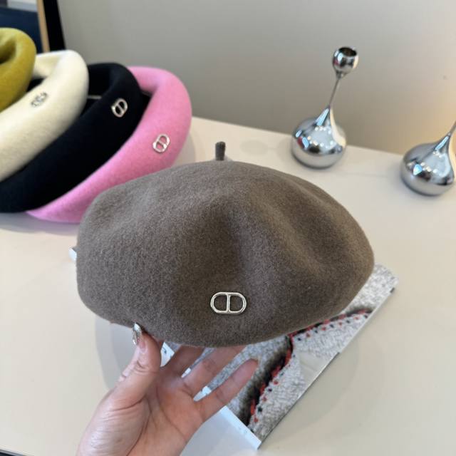 爱马仕新款羊毛贝雷帽，南瓜帽，百分百羊毛面料，头围57Cm
