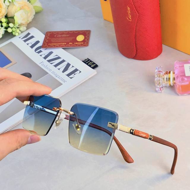 Cartie*韩版网红墨镜女Ins潮流时尚方框大脸显瘦太阳镜夏季眼镜男士海边