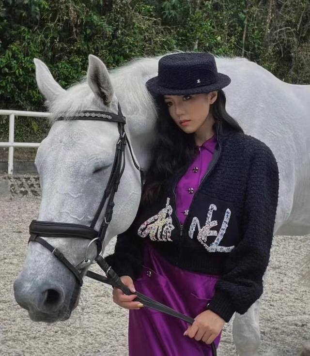 Chanel香奈儿经典名媛风平顶礼帽，头围57Cm