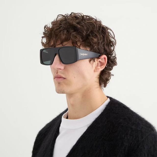 Saint Laurent Mod：Sl832 超大板材镜腿，完美修饰太阳穴 亚版设计 微异形大框 摆脱传统大框型墨镜的沉闷感 Size：58口15-145