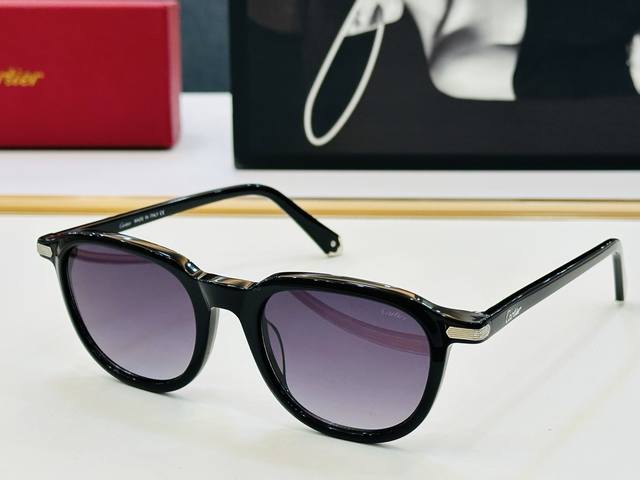 Cartier-卡家 Ct0541S Size：53口21-145 不挑脸型 简约大气 时尚休闲 L小框型