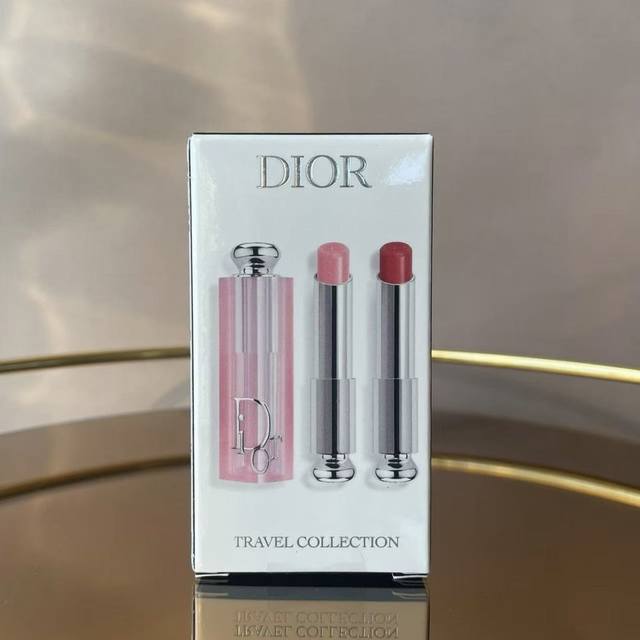 高端品质 迪奥变色唇膏两件套25版 3.2G*2 001# 012# 配中文标 打10 件
