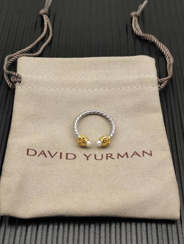 David Yurman 分色珍珠复兴戒指 戒指尺寸：美号，6-7-8-9，四个号