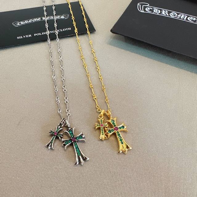 太帅爆了最新款克罗心 不爆不发 厂家直销 原版一比一复刻 克罗心项链