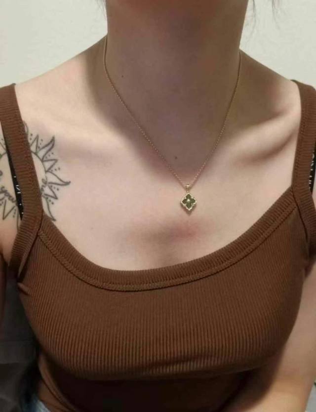 V金材质对版精工布契拉提小号项链