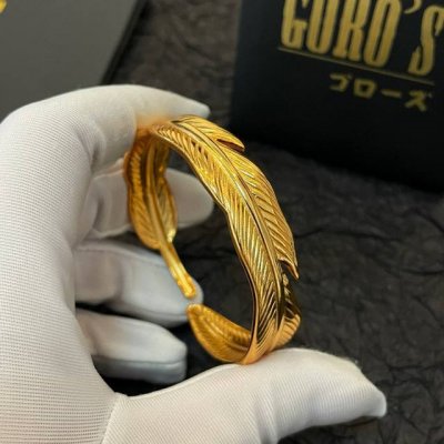 新品上架 Goro S高桥吾郎羽毛开口手镯 顶级版本 认准独家拍摄 主攻高端市场 绝对区别普通版本 图片产品细节与Z批一致 原版制作工艺 精工品质 纯手工打造