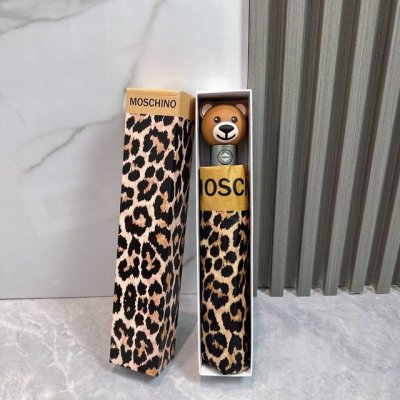 p70 Moschino（莫斯奇诺）豹纹熊夏季新款 全自动折叠晴雨伞 黑色涂层防晒有效阻隔紫外线99%，Upf>50 所以能起到伞下体感降温的效果！ 有效隔热，