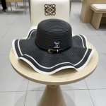 lv路易威登新款草帽，圆顶礼帽，头围57Cm