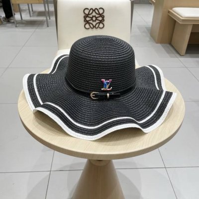 lv路易威登新款草帽，圆顶礼帽，头围57Cm