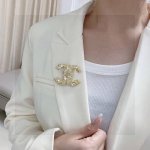 Chanel小香 专柜新款满钻黄金色香奈儿胸针，是最懂女人的饰物。那些倾注了全部心血去做自己的女人，往往更珍惜胸针的意义。香奈儿女士把胸针别在帽子上，并告诉那些