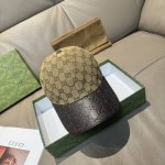 配盒子布袋 Gucci 古奇 经典原单棒球帽 小双G牛皮拼接 1:1开模订制 质量超赞 帽檐头层牛皮压花 质量极好 基础头围56 贴片可调节 五色现货 热卖款