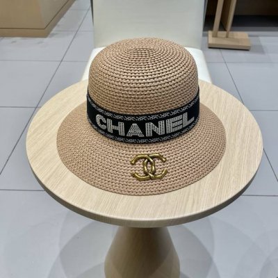 Chanel香奈儿 2025新款小香风度假风盆帽草帽，出街旅行单品