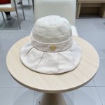 Lv路易威登渔夫帽女春夏季新款日系和纸拼接盆帽蝴蝶结遮阳防晒休闲透气帽子