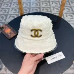 香奈儿Chanel 春新款防紫外线骑车遮脸蝴蝶结渔夫太阳帽防晒帽
