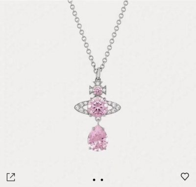 Viviennewestwood西太后项链宝宝，什么是快乐星球，来，这就是快乐星球！粉色人鱼泪项链，重磅推荐，闭眼入准没错！纯粹王冠球是经典的象征，闪耀土星环勾