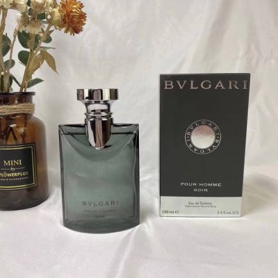专柜品质 宝格丽大吉岭夜色夜幽岭茶男士香水100Ml，Bvlgari pour Homme Soir, 2006， 香调:木质花香调 气味成分:纸莎草琥珀茶叶香