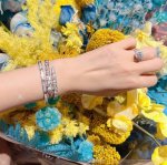 亚金 码数：15-18码。卡地亚一代窄版满天星手镯 Cartier 卡地亚 实拍 代购级别 独家高品质 火爆窄版手镯高端定制 满天星手镯满钻 打造这世上实用的东