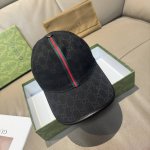 配包装布袋 Gucci 古奇 经典原单棒球帽 竖条小织带 1:1开模订制 原版帆布料+头层牛皮 真皮包边帅气时尚 代购热门 男女可用百搭款 质量超赞 基础头围5