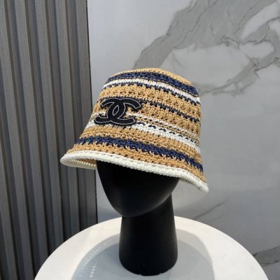 香奈儿 Chanel针织盆帽 防晒渔夫帽高密度制作 一顶超级有品位的针织帽了~出街首选 帽型超美腻颜色妥妥 轻便携带 小仙女人手必备 头围57Cm