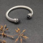 david Yurman 7Mm旋转头紫钻头手镯。建议适合佩戴的手围16-20Cm 编号Dysz-091