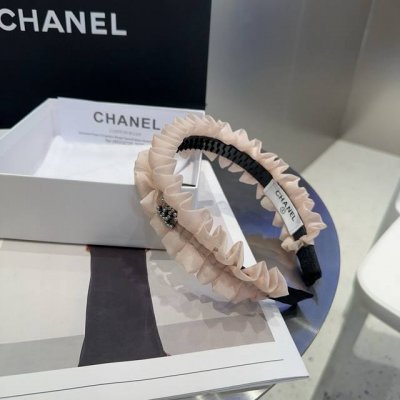 配包装盒 Chanel 香奈儿 最新款小香木耳边发箍，超级好看！名媛范儿十足，小仙女必备