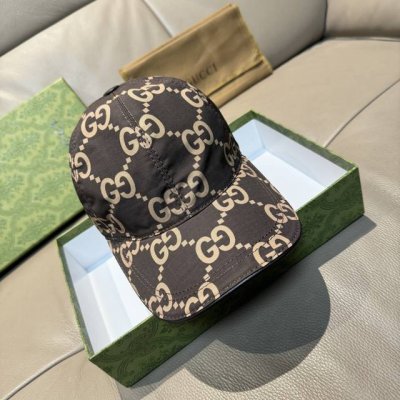 官网新款出货 配包装布袋 Gucci古奇最新款原单棒球帽 大双G 专柜1:1开模订制 完美对花 原版帆布面料+头层牛皮 轻盈透气 基础头围56 贴片可调节