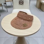 dior迪奥天然拉菲草夏季遮阳空顶草帽女韩版Ins简约百搭出游沙滩防晒帽子
